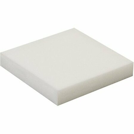 BSC PREFERRED 1 x 6 x 6'' White Soft Foam Sheets, 96PK S-13713
